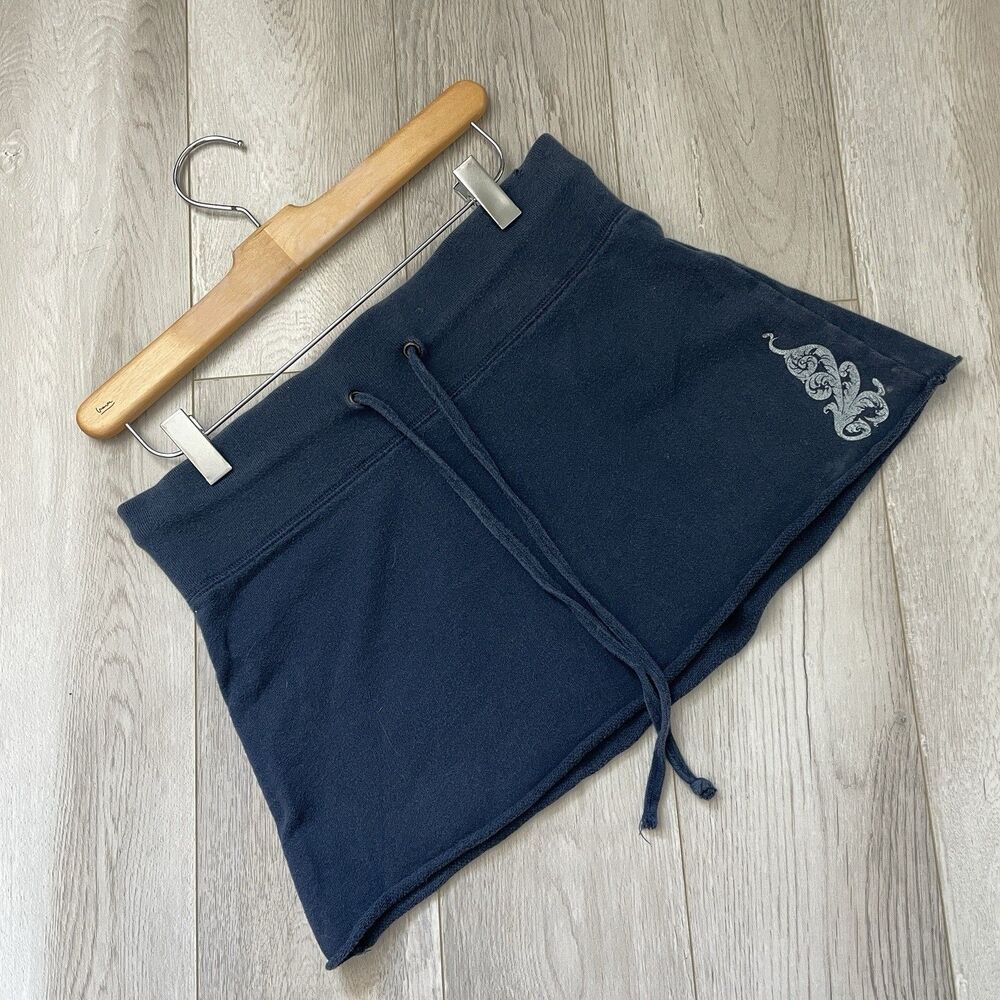 Y2K Knit Skirt pull on mini womens Blue (xsmall) vintage retro kidcore casual